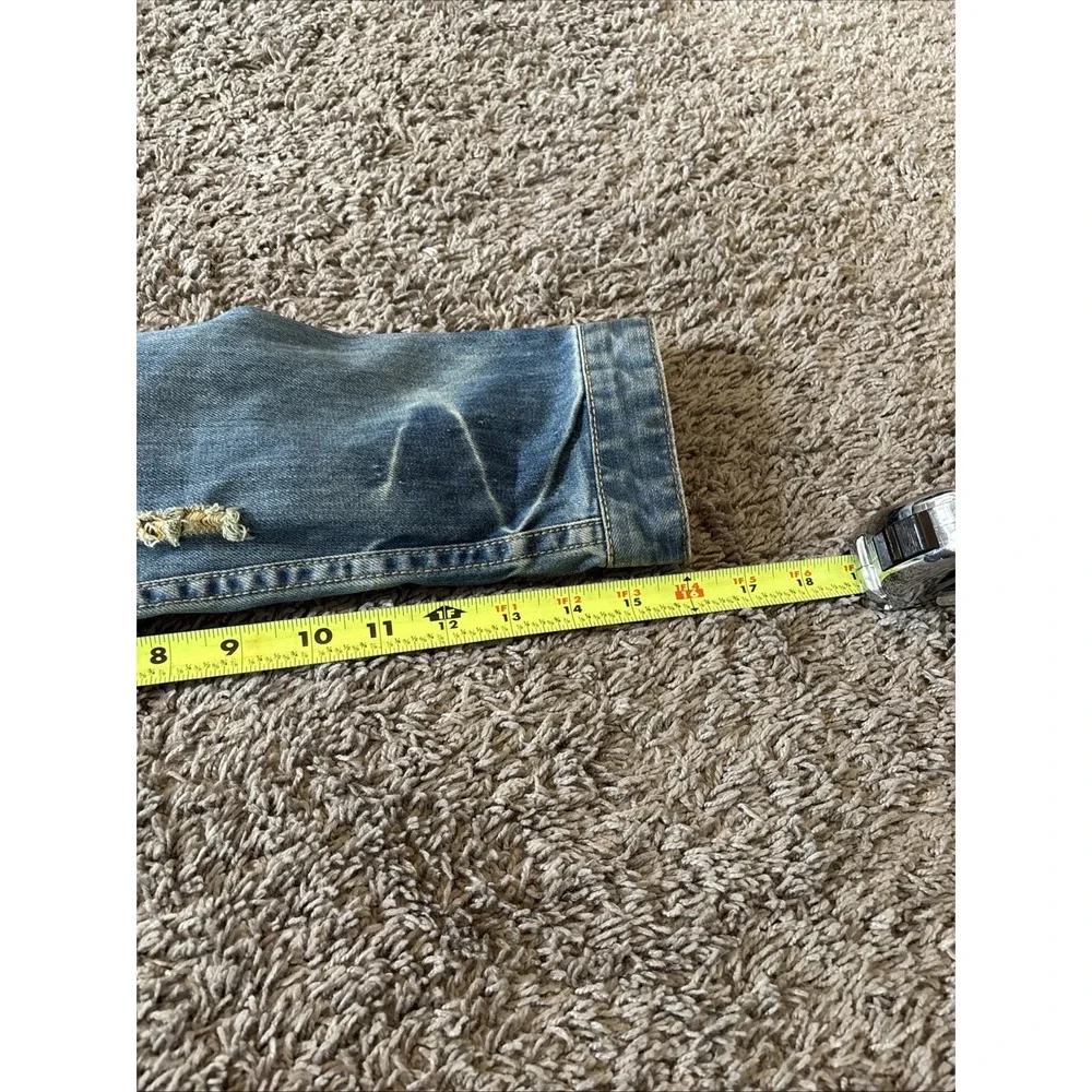 Zco Jean Jacket, Distressed Crop‎ Kids XL Or Women's Small